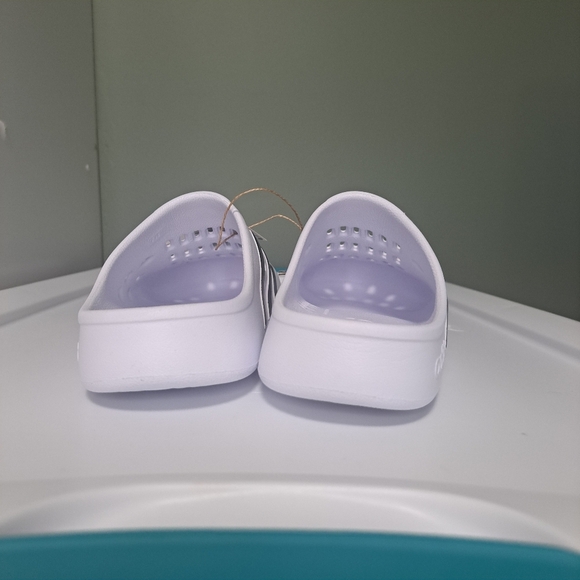 Adidas Adilette Slide Clogs White Mens 7 NWT - Picture 6 of 9
